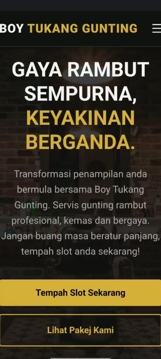 Boy Tukang Gunting